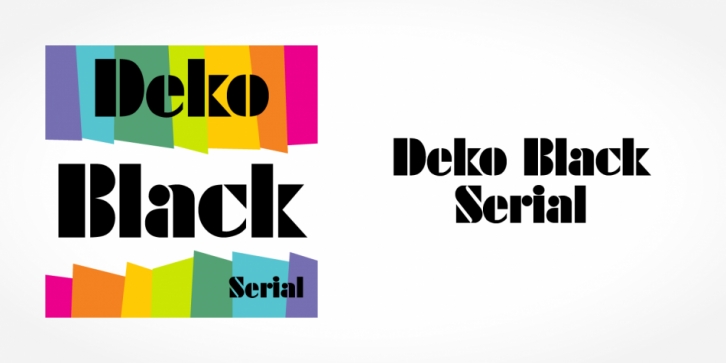 Deko Black Serial font preview