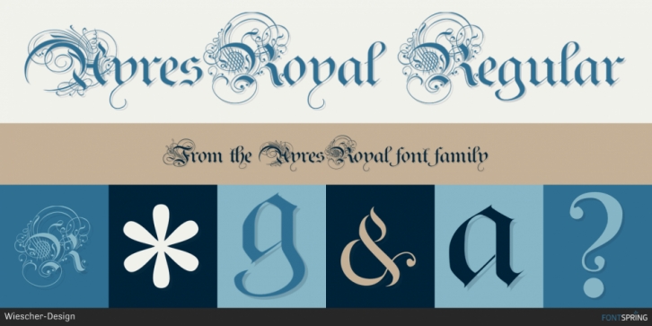AyresRoyal font preview