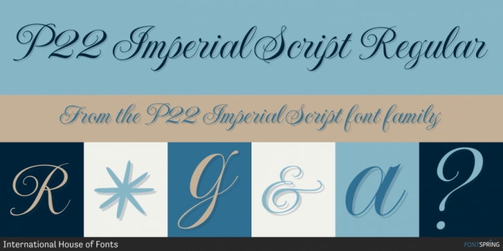P22 Imperial Script font preview