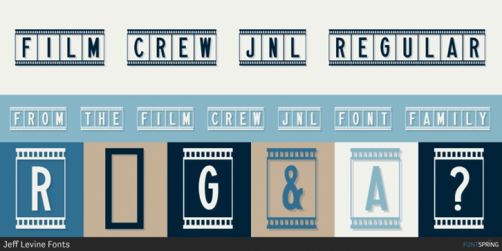 Film Crew JNL font preview