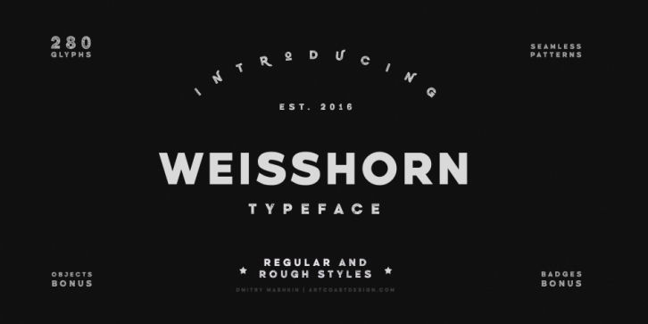 Weisshorn font preview