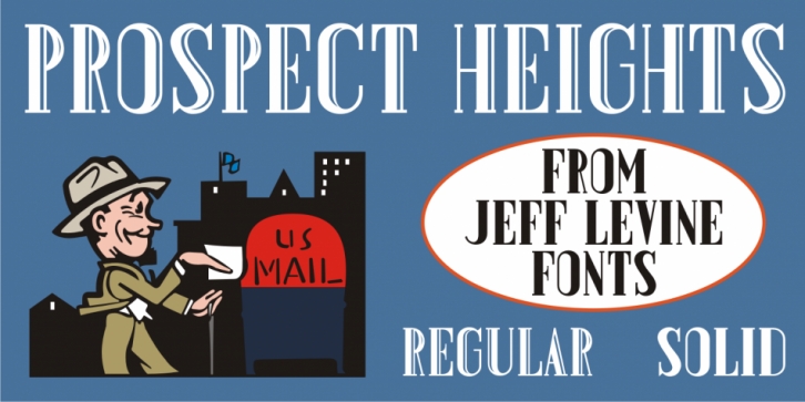 Prospect Heights JNL font preview