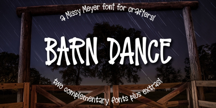 Barn Dance font preview