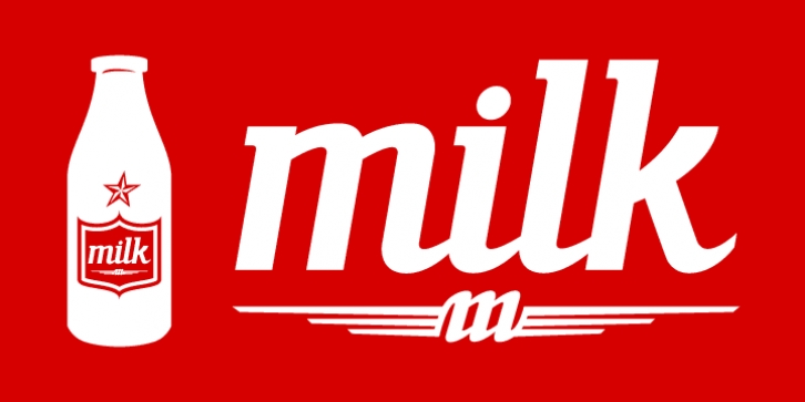 ABTS milk font preview