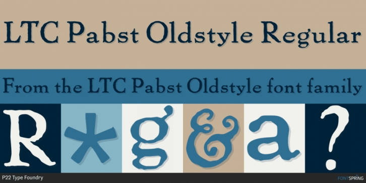 LTC Pabst Oldstyle font preview