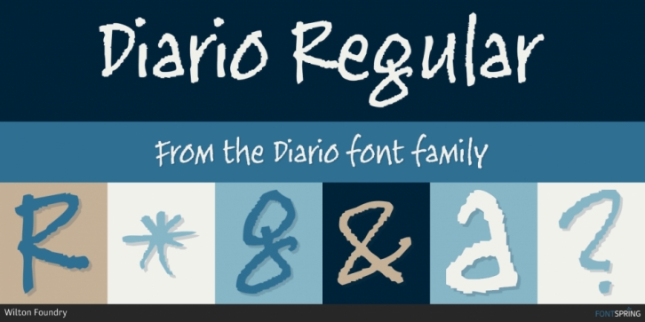 Diario font preview