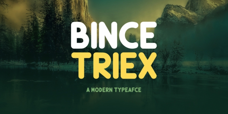 Bince Triex font preview