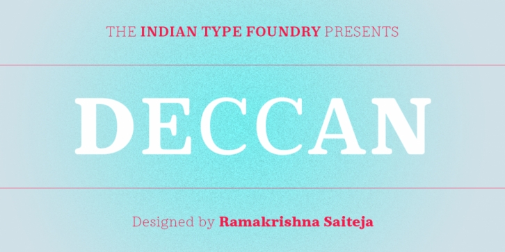 Deccan font preview