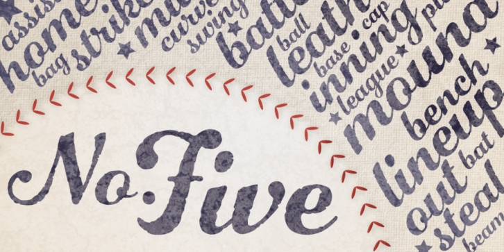 Number Five font preview