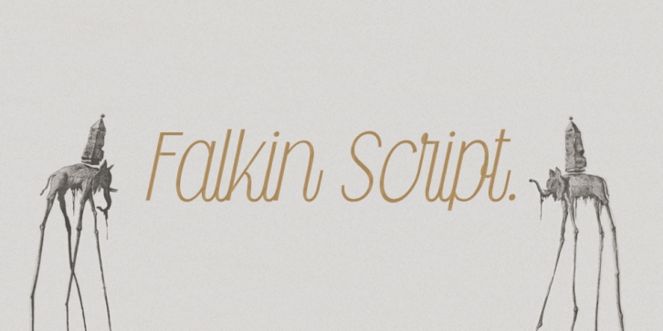 Falkin Script font preview