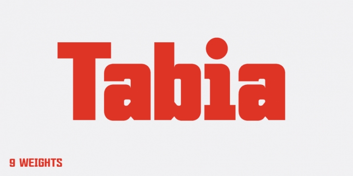 Tabia font preview