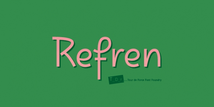 Refren font preview