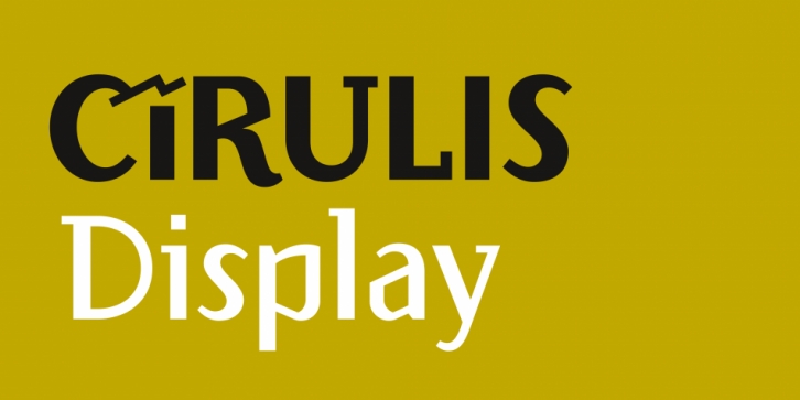 Cirulis Display font preview