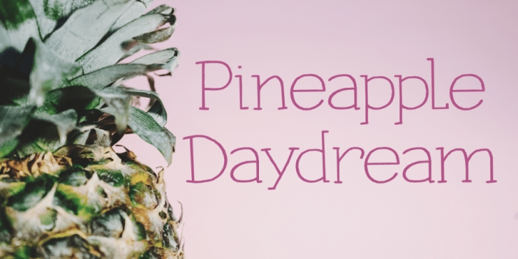 Pineapple Daydream font preview