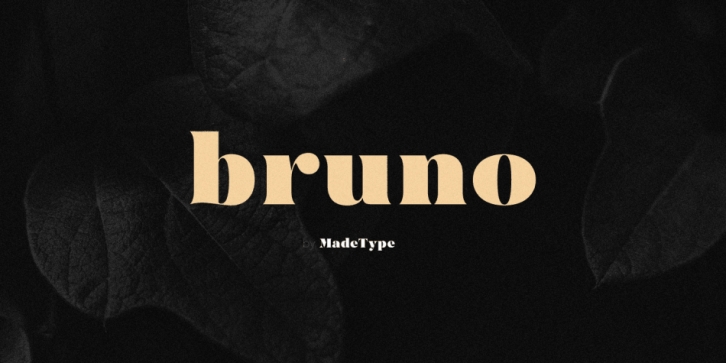 MADE Bruno font preview