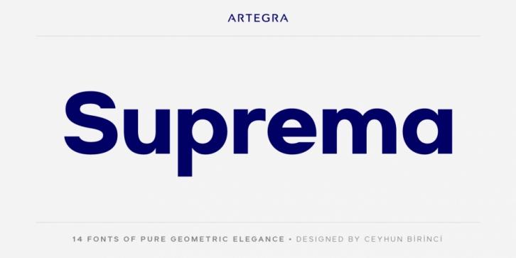 Suprema font preview