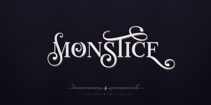 Monstice font preview