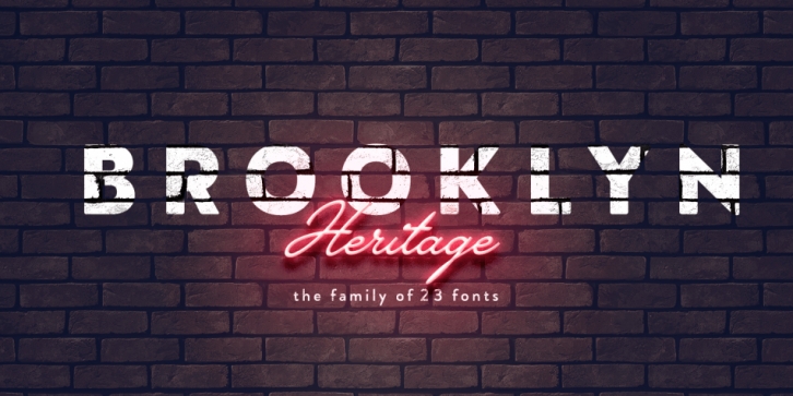 Brooklyn Heritage font preview