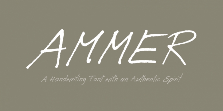 Ammer font preview