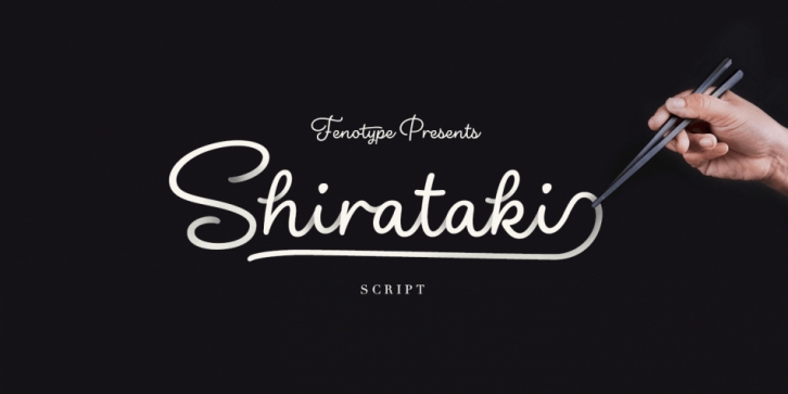 Shirataki font preview