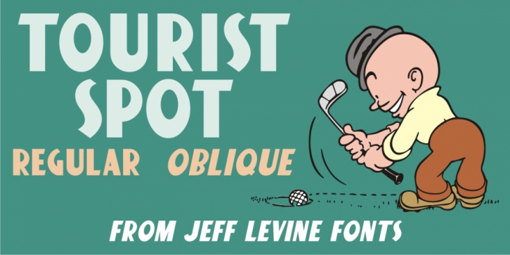 Tourist Spot JNL font preview