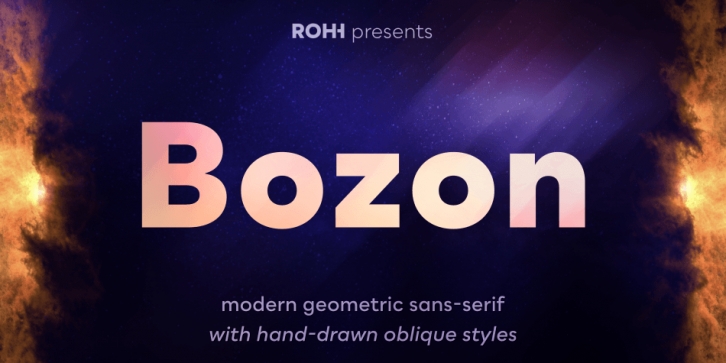 Bozon font preview