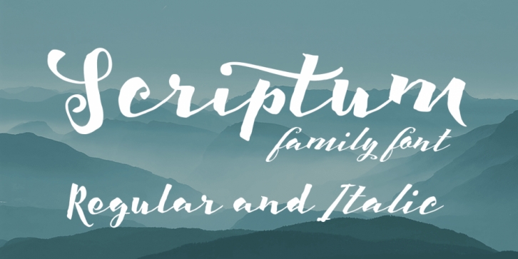 Scriptum font preview