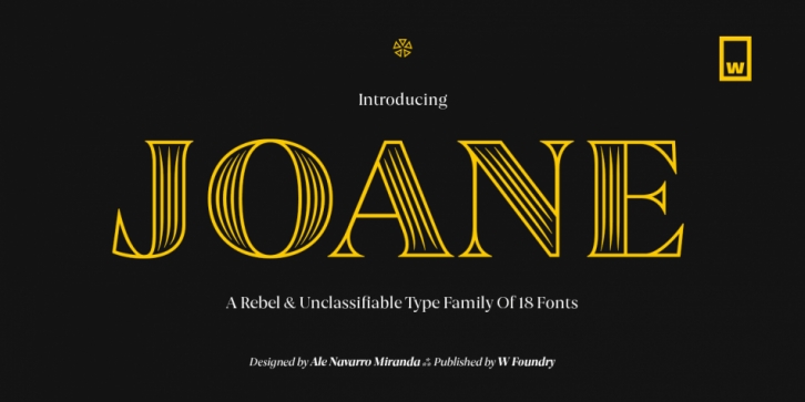 Joane font preview