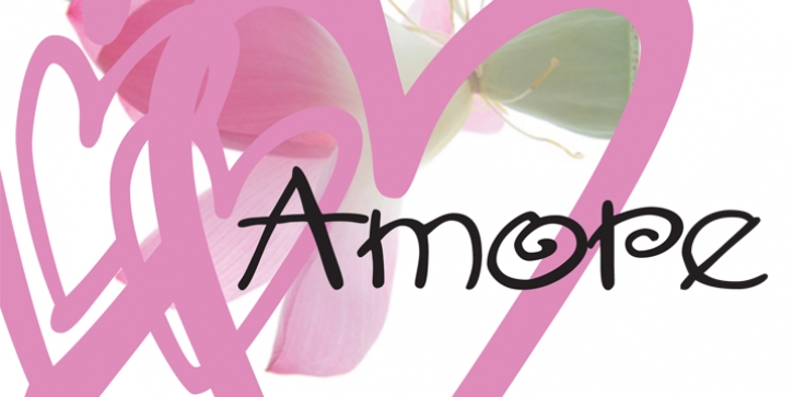 Amore font preview