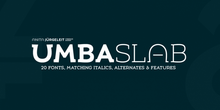Umba Slab font preview