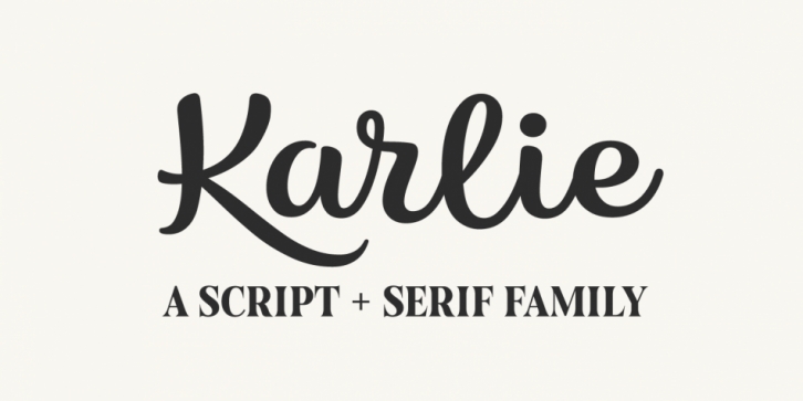 Karlie font preview
