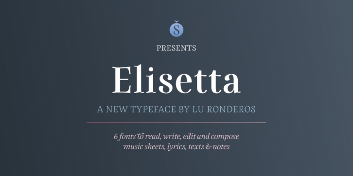 Elisetta font preview