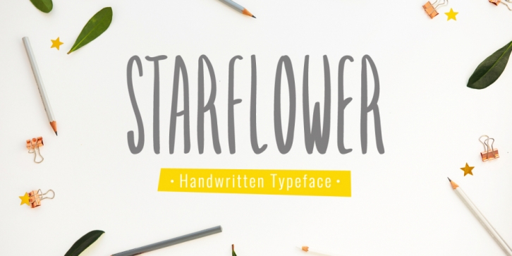 Starflower font preview