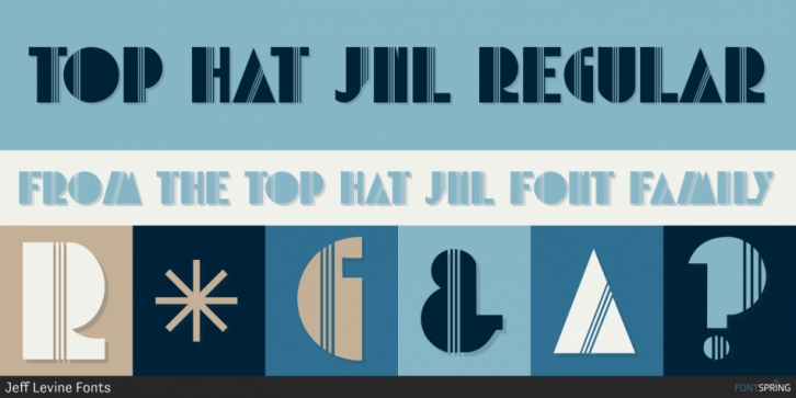 Top Hat JNL font preview