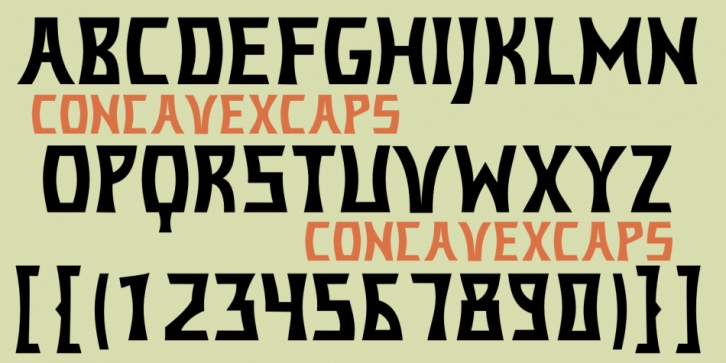 Concavex font preview