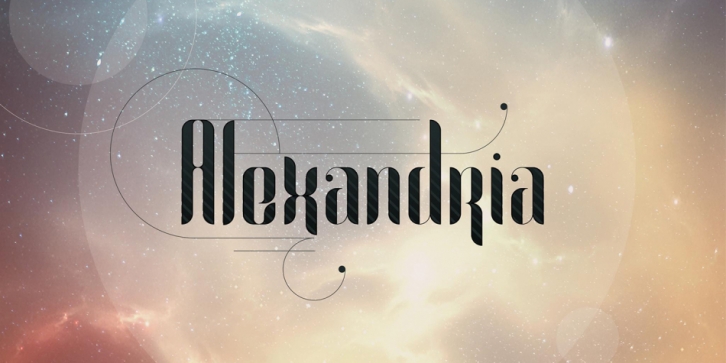 Alexandria font preview