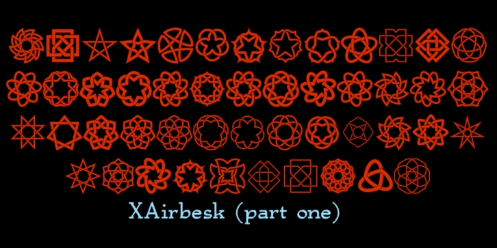 XAirebesk font preview