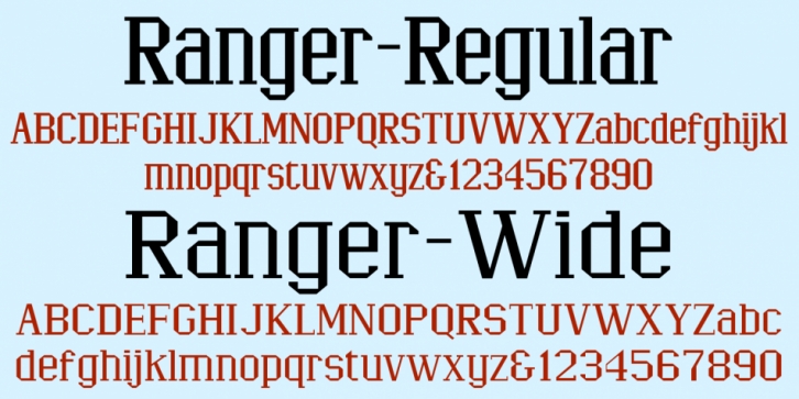 Ranger font preview