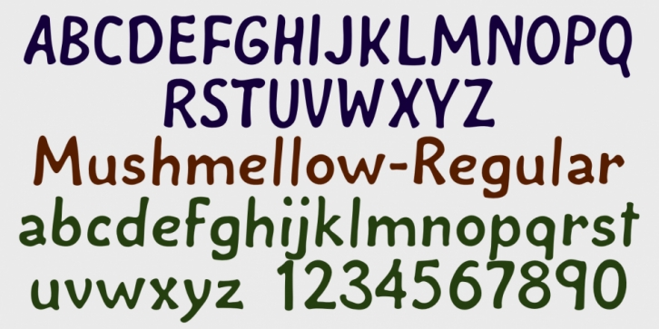 Mushmellow font preview
