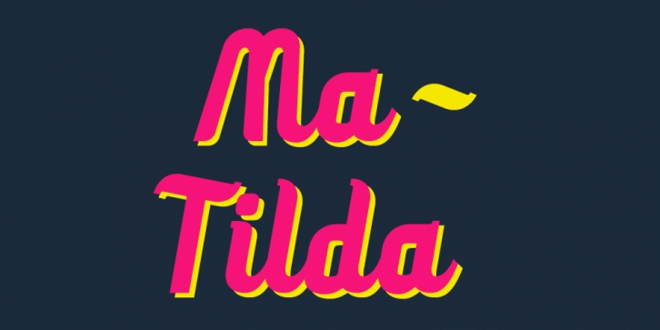 Ma Tilda font preview