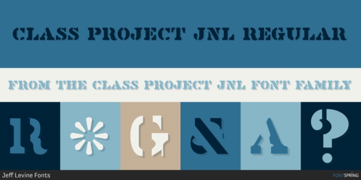 Class Project JNL font preview