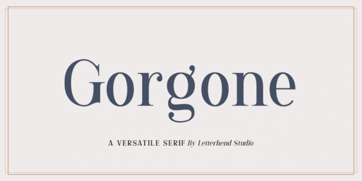 Gorgone font preview