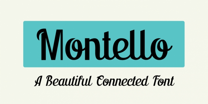 Montello font preview