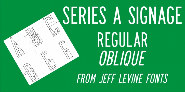 Series A Signage JNL font preview