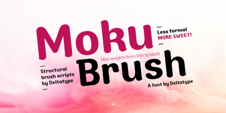 Moku Brush font preview
