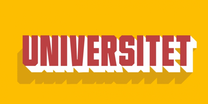 Universitet font preview