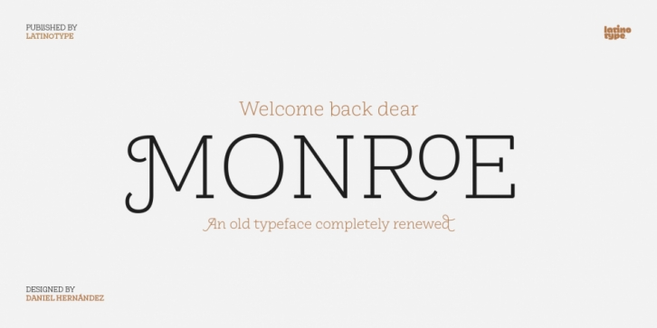 Monroe font preview