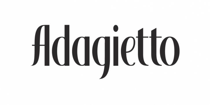 Adagietto font preview