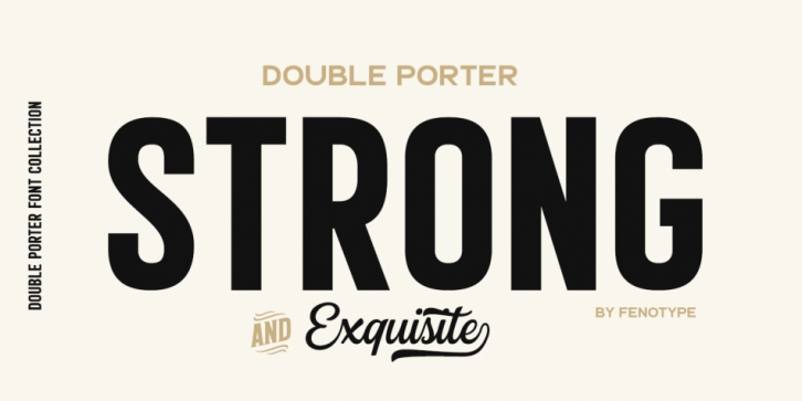 Double Porter font preview
