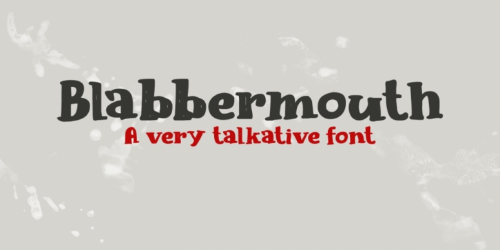 Blabbermouth font preview